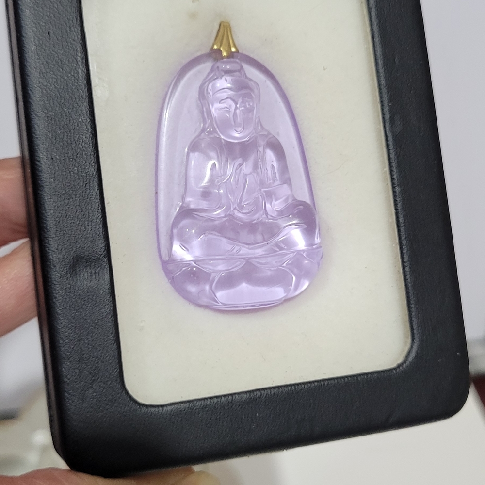 Stone Buddha Pendant New Old Stock
